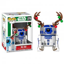 Funko POP figur Star Wars Holiday R2-D2 med renhorn