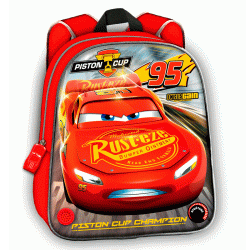 Cars 3D light and sound backpack 32cm