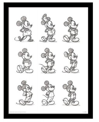 Disney Mickey vintage framed
