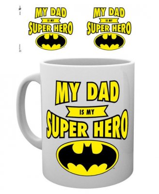 Mugg Batman My dad is my superhero