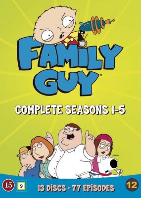 family guy säsong 1-5 dvd