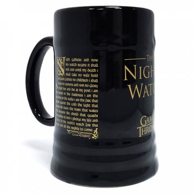 Game of Thrones Night&#39;s Watch Oath ceramic stein