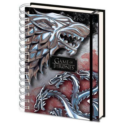 Game of Thrones Stark &#38; Targayen A5 notebook