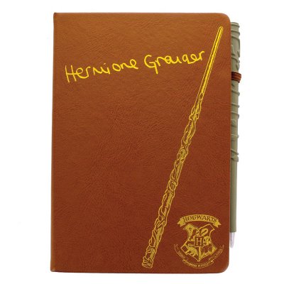 Harry Potter Hermione Granger notebook with wand pen