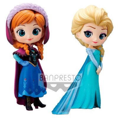 Disney Frozen Anna &#38; Elsa Q Posket 2 figures set