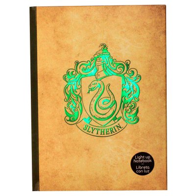 Harry Potter Slytherin notebook with light