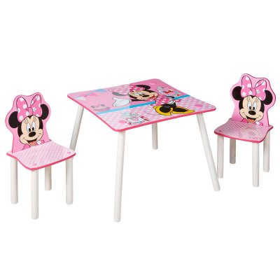 Disney Minnie table and 2 chairs set