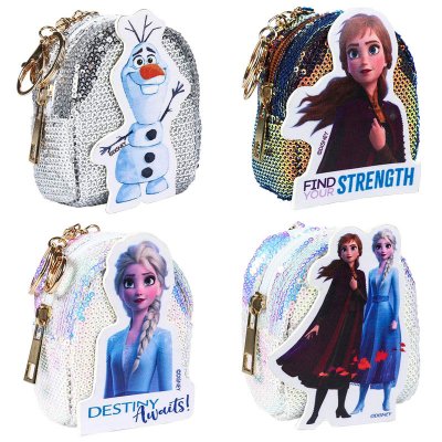 Disney Frozen 2 assorted sequins keychain purse