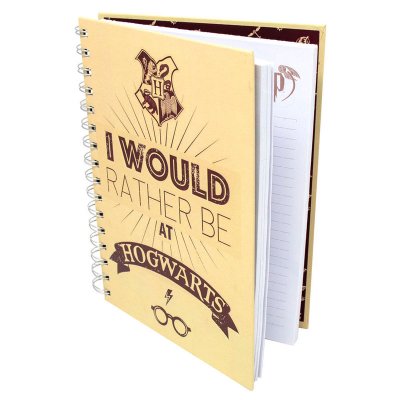 Harry Potter I Would Rather Be at Hogwarts A5 notebook