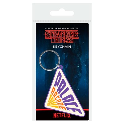 Stranger Things Palace Arcade rubber keychain