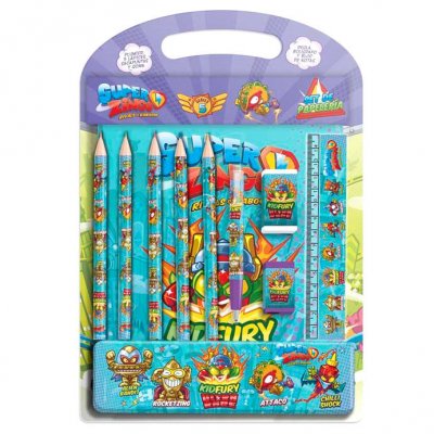 Super Zings stationery set with pencil case