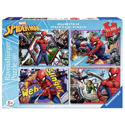 Marvel Spiderman puzzle 4x100pcs