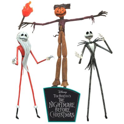 Disney Nightmare Before Christmas set med tre actionfigurer