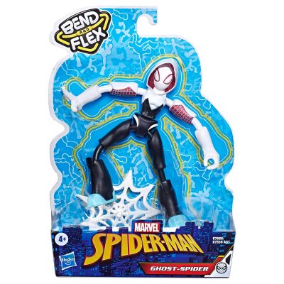 Marvel Spiderman Ghost Spider Bend and Flex figur 15cm