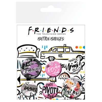 Friends Doodle Badge Pack